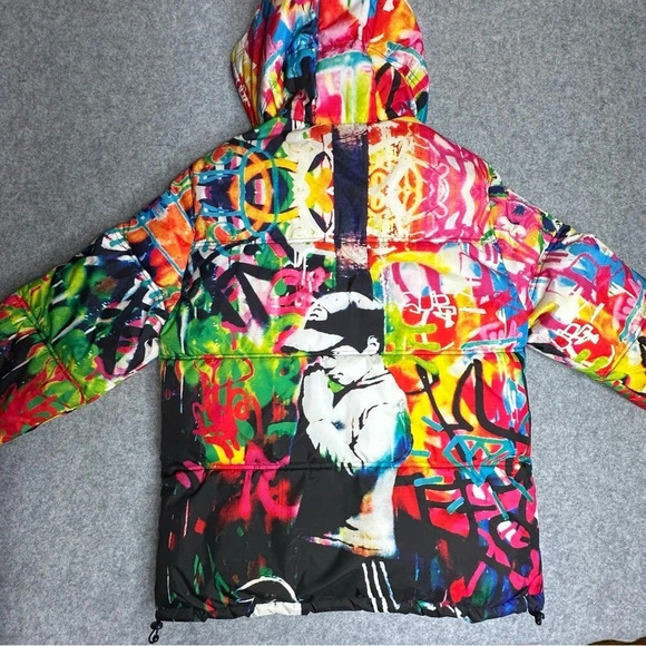 Tango Hotel Brandalised Boy Praying Puffer Jacket - Limited Edition Sz: L - Picture 4 of 12